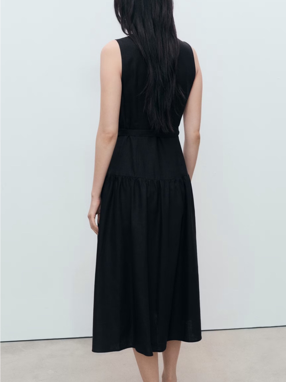 Mango tie front dress - Picture 2 of 4